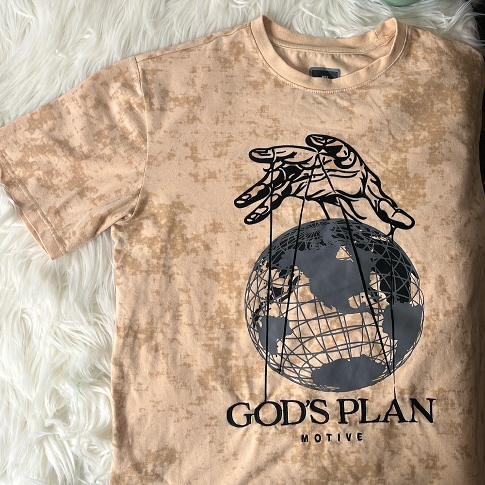 GOD’s Plan Active Denim T-Shirt Large